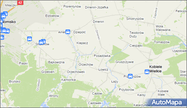 mapa Posadówka, Posadówka na mapie Targeo
