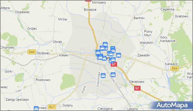 mapa Przasnysz, Przasnysz na mapie Targeo