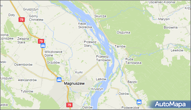 mapa Przewóz Tarnowski, Przewóz Tarnowski na mapie Targeo
