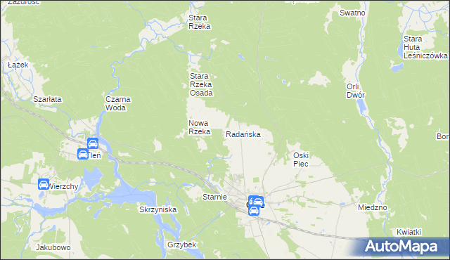 mapa Radańska, Radańska na mapie Targeo