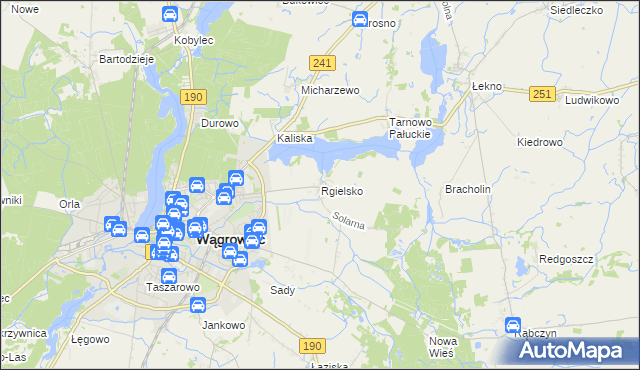mapa Rgielsko, Rgielsko na mapie Targeo