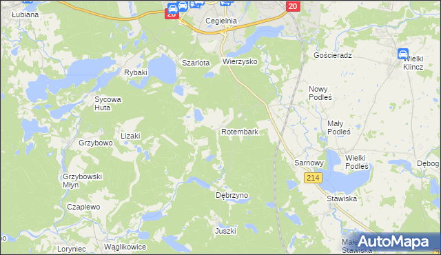mapa Rotembark, Rotembark na mapie Targeo