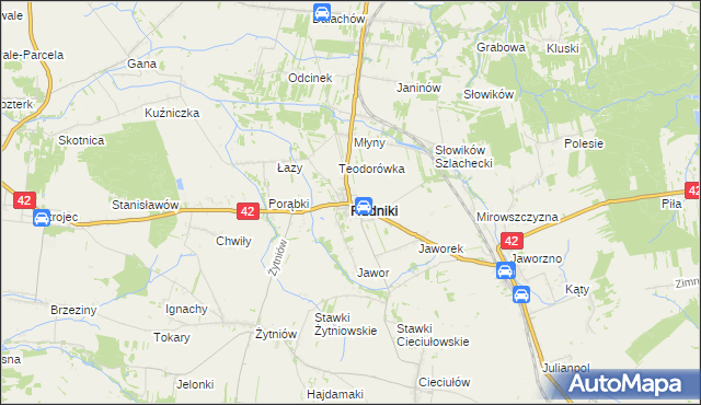 mapa Rudniki powiat oleski, Rudniki powiat oleski na mapie Targeo