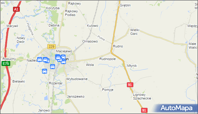 mapa Rudnopole, Rudnopole na mapie Targeo