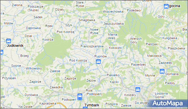mapa Rupniów, Rupniów na mapie Targeo