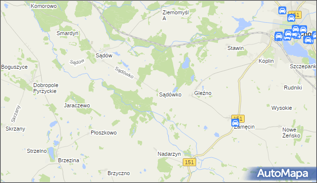 mapa Sądówko, Sądówko na mapie Targeo