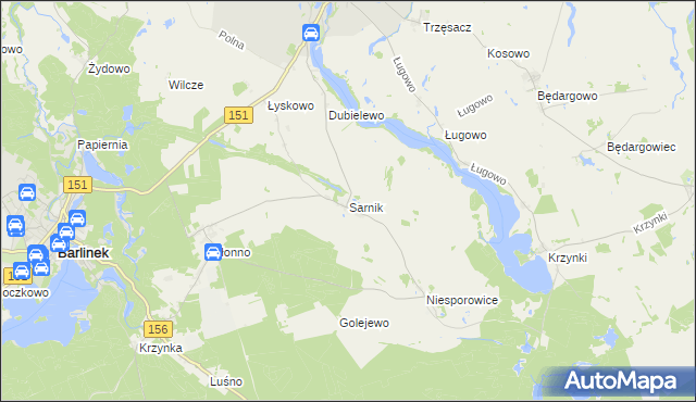 mapa Sarnik, Sarnik na mapie Targeo