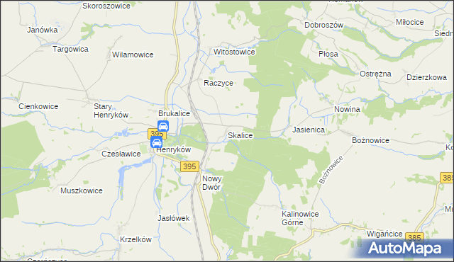mapa Skalice, Skalice na mapie Targeo