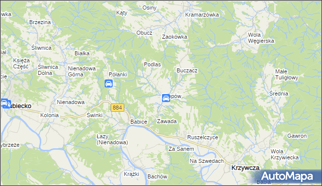 mapa Skopów, Skopów na mapie Targeo