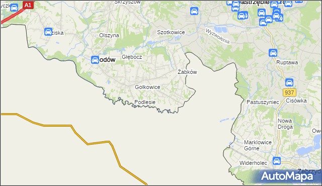 mapa Skrbeńsko, Skrbeńsko na mapie Targeo