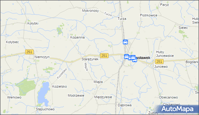 mapa Starężyn, Starężyn na mapie Targeo