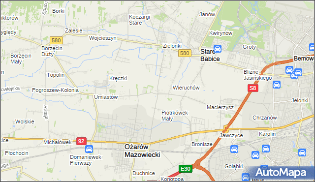 mapa Strzykuły, Strzykuły na mapie Targeo