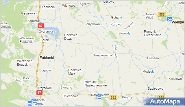 mapa Świątkowizna, Świątkowizna na mapie Targeo