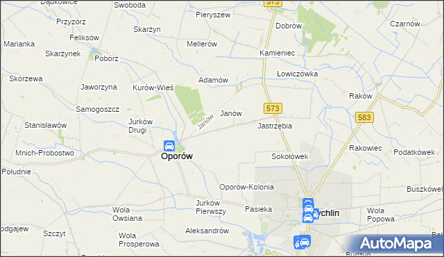 mapa Świechów, Świechów na mapie Targeo