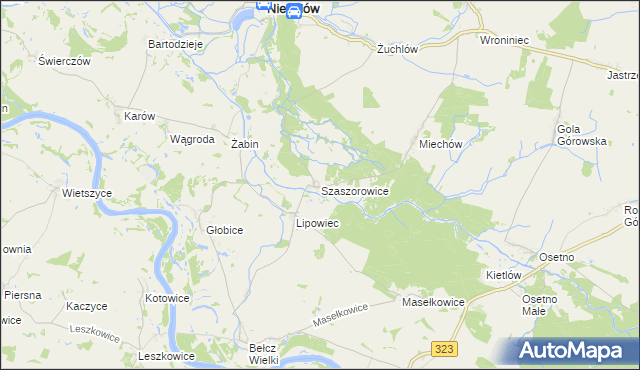 mapa Szaszorowice, Szaszorowice na mapie Targeo