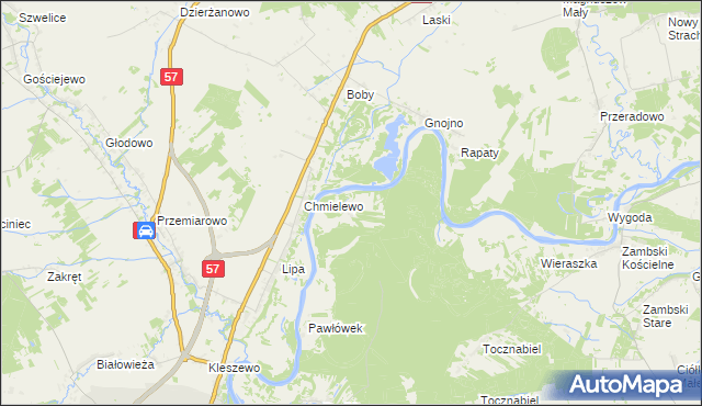 mapa Szygówek, Szygówek na mapie Targeo