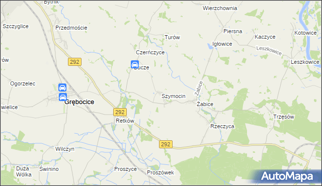 mapa Szymocin, Szymocin na mapie Targeo