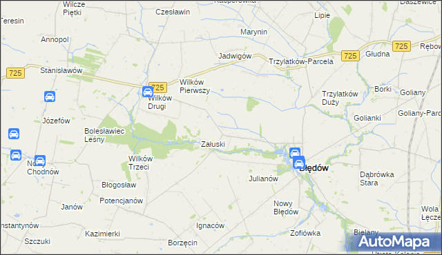 mapa Tomczyce gmina Błędów, Tomczyce gmina Błędów na mapie Targeo