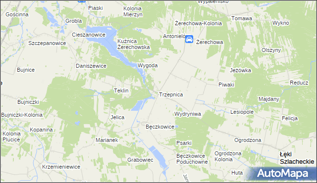 mapa Trzepnica, Trzepnica na mapie Targeo