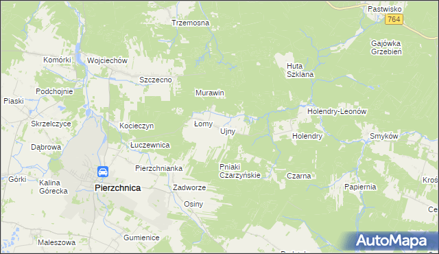 mapa Ujny, Ujny na mapie Targeo