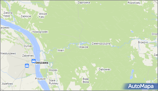 mapa Wąkole, Wąkole na mapie Targeo
