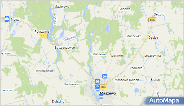 mapa Wisławie, Wisławie na mapie Targeo
