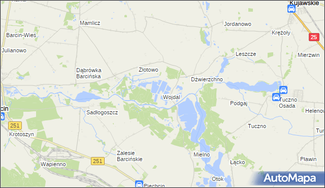 mapa Wojdal, Wojdal na mapie Targeo