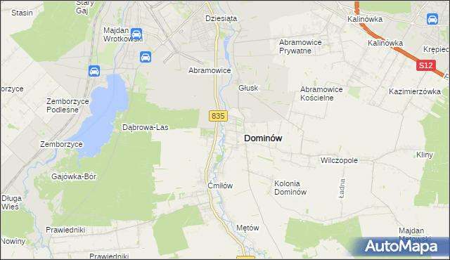 mapa Wólka Abramowicka, Wólka Abramowicka na mapie Targeo