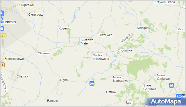 mapa Wólka Kliczewska, Wólka Kliczewska na mapie Targeo