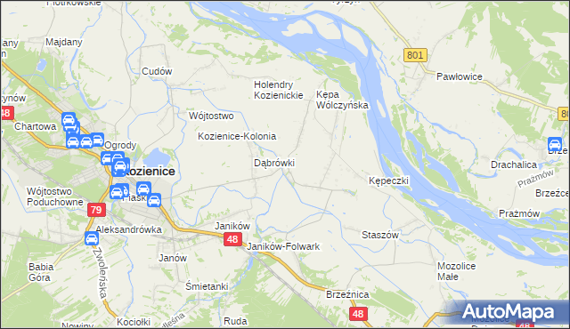 mapa Wólka Tyrzyńska, Wólka Tyrzyńska na mapie Targeo