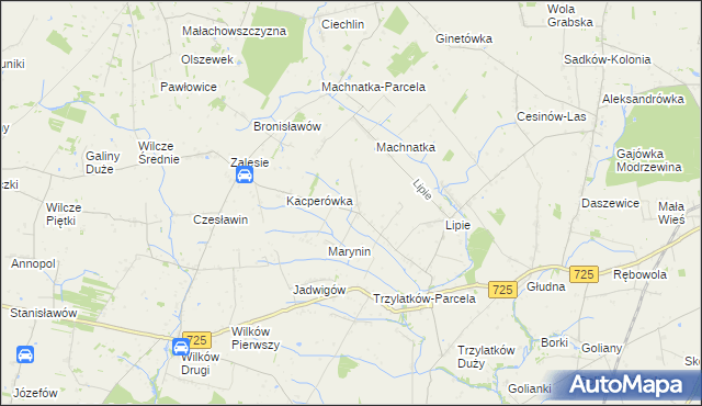 mapa Ziemięcin gmina Błędów, Ziemięcin gmina Błędów na mapie Targeo