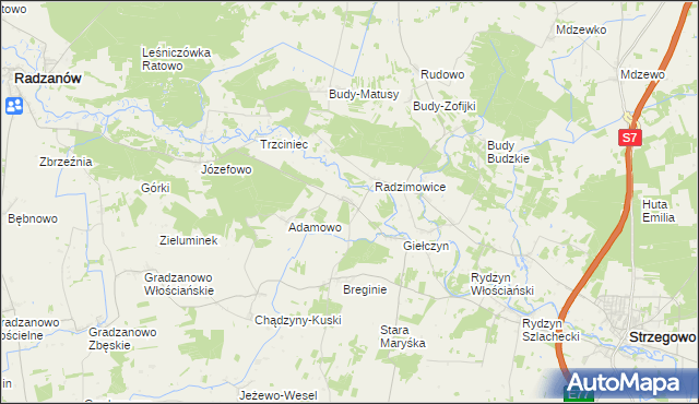 mapa Staroguby, Staroguby na mapie Targeo