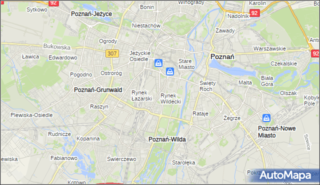 mapa Rynek Wildecki, Rynek Wildecki na mapie Targeo