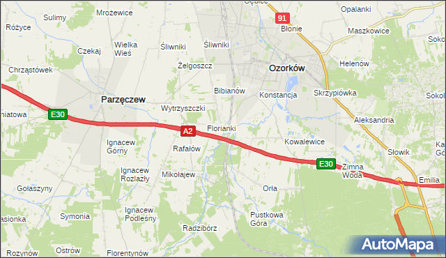 mapa Mamień, Mamień na mapie Targeo