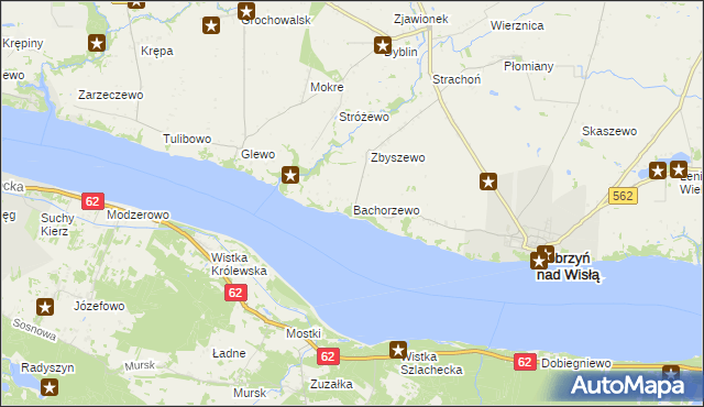 mapa Bachorzewo, Bachorzewo na mapie Targeo