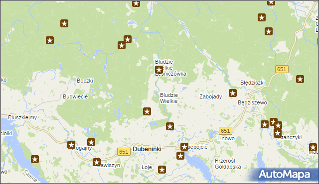 mapa Bludzie Wielkie, Bludzie Wielkie na mapie Targeo