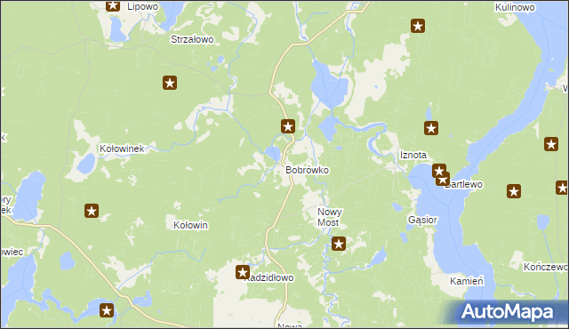 mapa Bobrówko gmina Piecki, Bobrówko gmina Piecki na mapie Targeo