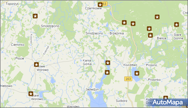 mapa Bolegorzyn, Bolegorzyn na mapie Targeo