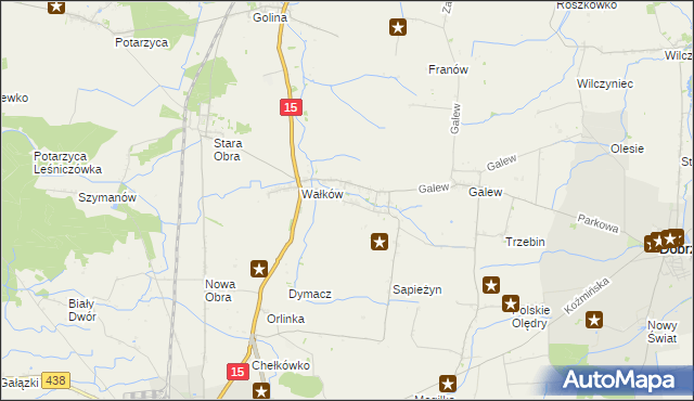mapa Borzęcice, Borzęcice na mapie Targeo