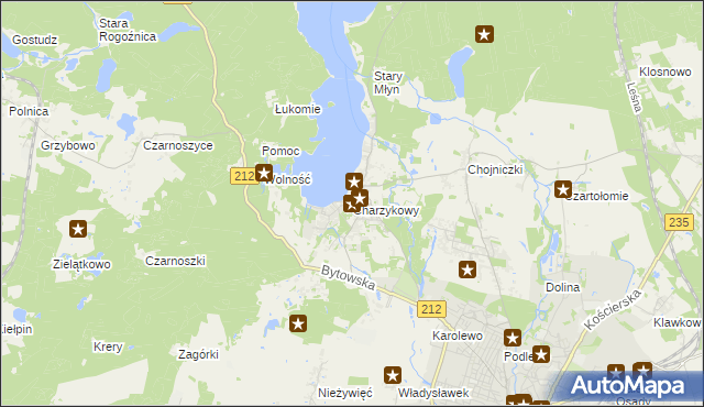 mapa Charzykowy, Charzykowy na mapie Targeo