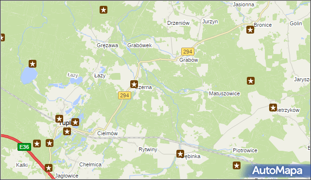 mapa Chlebice, Chlebice na mapie Targeo