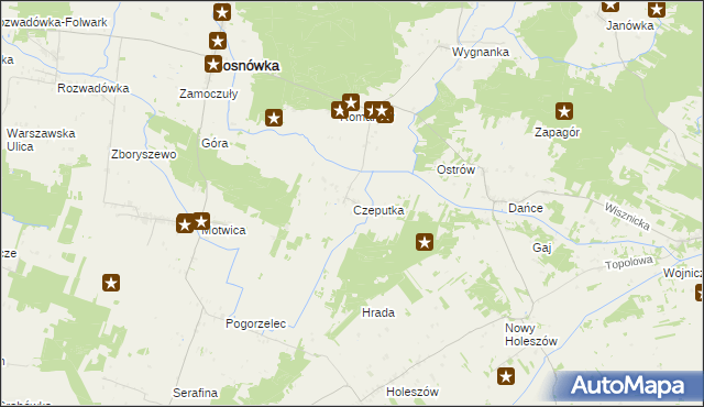 mapa Czeputka, Czeputka na mapie Targeo