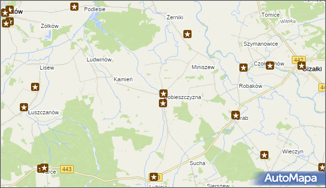 mapa Dobieszczyzna, Dobieszczyzna na mapie Targeo