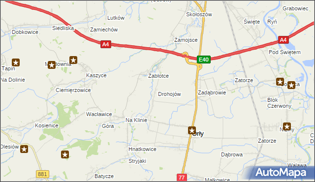 mapa Drohojów, Drohojów na mapie Targeo