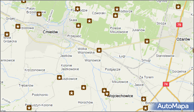 mapa Drygulec, Drygulec na mapie Targeo