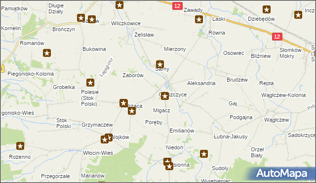 mapa Gruszczyce, Gruszczyce na mapie Targeo