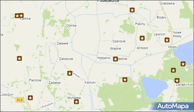 mapa Hołowno, Hołowno na mapie Targeo