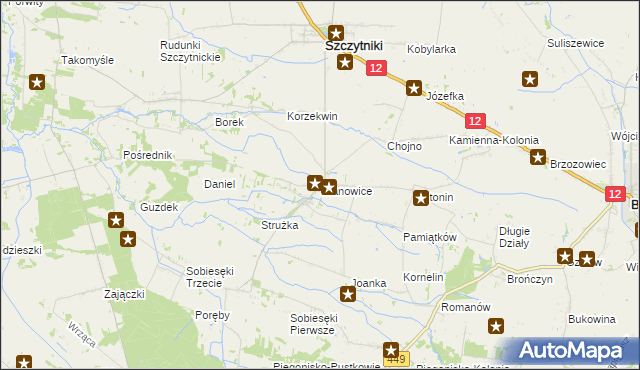 mapa Iwanowice, Iwanowice na mapie Targeo