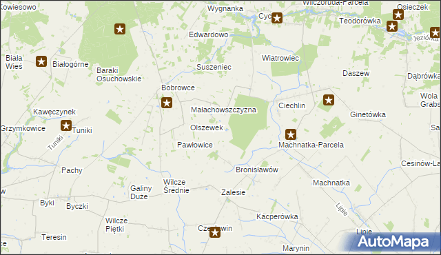 mapa Janówek gmina Mszczonów, Janówek gmina Mszczonów na mapie Targeo