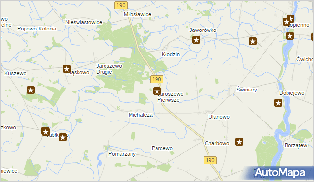 mapa Jaroszewo Pierwsze, Jaroszewo Pierwsze na mapie Targeo
